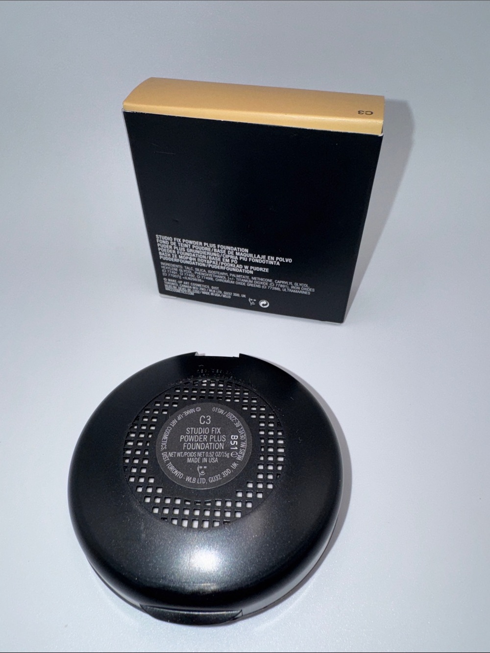 💄 MAC Studio Fix Powder Plus Foundation C3 Original Formula 15g NIB - Picture 3 of 3